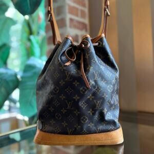 LOUIS VUITTON Noe Brown Monogram Canvas Vintage Bucket Shoulder Bag